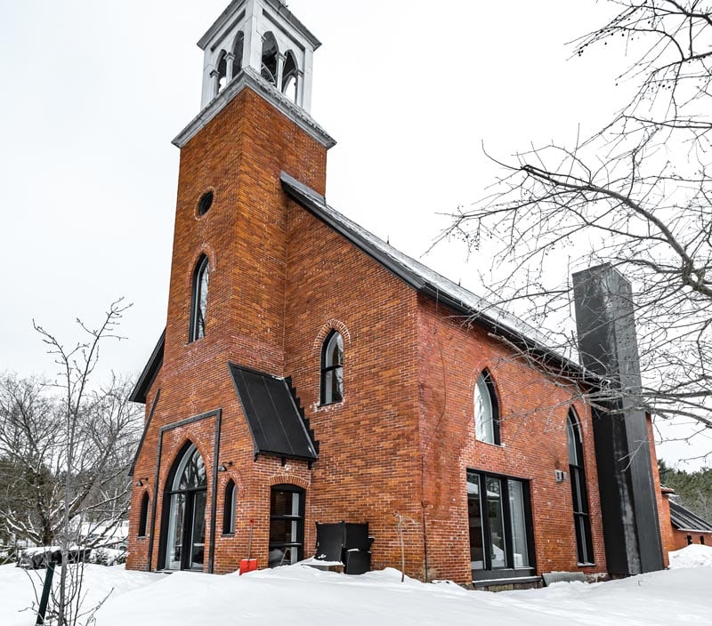 Renovating a church into two family homes