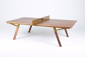 Wooden Ping Pong table by Sean Woolsey Studio
